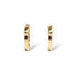 Load image into Gallery viewer, YELLOW GOLD HOOP EARRINGS WITH ROUND NATURAL DIAMONDS