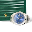 Load image into Gallery viewer, ROLEX DATEJUST 41 BLUE DIAL ROMAN NUMERALS