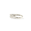 Load image into Gallery viewer, WHITE GOLD PRINCESS CUT PAST,PRESENT,AND FUTURE RING
