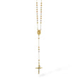 Load image into Gallery viewer, THREE TONE ROSARY NECKLACE
