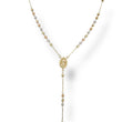Load image into Gallery viewer, THREE TONE ROSARY NECKLACE