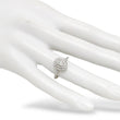 Load image into Gallery viewer, WHITE GOLD TWO ROW BEZEL NATURAL DIAMOND LADY'S RING
