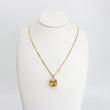 Load image into Gallery viewer, YELLOW GOLD PENDANT WITH CITRINE GEMSTONE AND BOX CHAIN