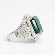 Load image into Gallery viewer, EMERALD AND DIAMOND DINNER RING
