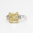 Load image into Gallery viewer, FANCY YELLOW ENGAGEMENT DIAMOND RING