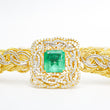 Load image into Gallery viewer, COLOMBIAN EMERALD DIAMOND NECKLACE