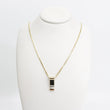 Load image into Gallery viewer, TWO TONE GOLD DIAMOND PENDANT WITH BOX STYLE NECKLACE