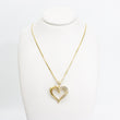 Load image into Gallery viewer, YELLOW GOLD HEART DIAMOND PENDANT WITH BOX NECKALCE