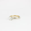 Load image into Gallery viewer, EMERALD CUT NATURAL DIAMOND ENGAGEMENT RING GIA CERTIFIED
