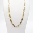 Load image into Gallery viewer, YELLOW GOLD FIGARO LINK NECKLACE