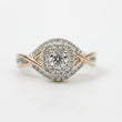 Load image into Gallery viewer, TWO TONE GOLD LADY'S DIAMOND RING