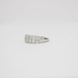 Load image into Gallery viewer, WHITE GOLD TWO ROW NATURAL DIAMOND BAND