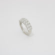 Load image into Gallery viewer, WHITE GOLD TWO ROW NATURAL DIAMOND BAND
