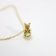 Load image into Gallery viewer, YELLOW GOLD PRINCESS CUT NATURAL DIAMOND PENDANT