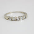 Load image into Gallery viewer, WHITE GOLD ROUND AND BAGUETTE CUT NATURAL DIAMOND LADY'S BAND