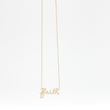 Load image into Gallery viewer, ROSE GOLD NATURAL DIAMOND FAITH PENDANT WITH CHAIN