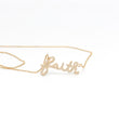 Load image into Gallery viewer, ROSE GOLD NATURAL DIAMOND FAITH PENDANT WITH CHAIN