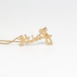 Load image into Gallery viewer, ROSE GOLD NATURAL DIAMOND FAITH PENDANT WITH CHAIN