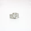 Load image into Gallery viewer, WHITE GOLD LADY'S NATURAL MULTI DIAMOND ENGAGEMENT RING.