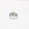 Load image into Gallery viewer, WHITE GOLD LADY'S NATURAL MULTI DIAMOND ENGAGEMENT RING.