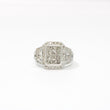 Load image into Gallery viewer, WHITE GOLD LADY'S NATURAL DIAMOND RING VINTAGE STYLE
