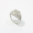 Load image into Gallery viewer, WHITE GOLD LADY'S NATURAL DIAMOND RING VINTAGE STYLE