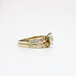 Load image into Gallery viewer, YELLOW GOLD NATURAL DIAMOND WEDDING RING SET.