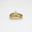Load image into Gallery viewer, YELLOW GOLD NATURAL DIAMOND WEDDING RING SET.