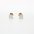 Load image into Gallery viewer, YELLOW GOLD NATURAL DIAMOND STUD EARRINGS 0.84CTS