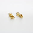 Load image into Gallery viewer, YELLOW GOLD NATURAL DIAMOND STUD EARRINGS 0.84CTS