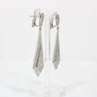 Load image into Gallery viewer, WHITE GOLD NATURAL DIAMOND DROP EARRINGS