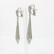 Load image into Gallery viewer, WHITE GOLD NATURAL DIAMOND DROP EARRINGS