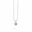 Load image into Gallery viewer, WHITE GOLD NATURAL DIAMOND PENDANT WITH NECKLACE