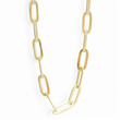 Load image into Gallery viewer, YELLOW GOLD PAPER CLIP NECKLACE