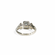Load image into Gallery viewer, WHITE GOLD NATURAL DIAMOND BAGUETTE CUT CENTER DIAMOND RING