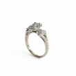 Load image into Gallery viewer, WHITE GOLD NATURAL DIAMOND BAGUETTE CUT CENTER DIAMOND RING