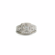 Load image into Gallery viewer, WHITE GOLD NATURAL DIAMONDS ENGAGEMENT AND ANNIVERSARY RING SET