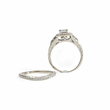 Load image into Gallery viewer, WHITE GOLD NATURAL DIAMONDS ENGAGEMENT AND ANNIVERSARY RING SET