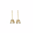 Load image into Gallery viewer, 1/2CT PRINCESS CUT DIAMOND EARRINGS