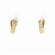 Load image into Gallery viewer, J HOOP DIAMOND EARRINGS