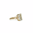 Load image into Gallery viewer, YELLOW GOLD LADY'S RING WITH AQUAMARINE STONE