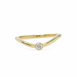 Load image into Gallery viewer, YELLOW GOLD LADY'S SINGLE DIAMOND RING