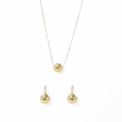 Load image into Gallery viewer, MATCHING SPHERE GOLD PENDANT WITH EARRINGS