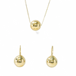 Load image into Gallery viewer, MATCHING SPHERE GOLD PENDANT WITH EARRINGS