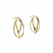 Load image into Gallery viewer, YELLOW GOLD INFINITY EARRINGS