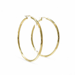 Load image into Gallery viewer, YELLOW GOLD LARGE HOOP EARRINGS DIAMOND CUT FINISHED