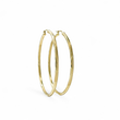 Load image into Gallery viewer, YELLOW GOLD LARGE HOOP EARRINGS DIAMOND CUT FINISHED