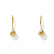 Load image into Gallery viewer, YELLOW GOLD SPHERE DROP EARRINGS