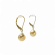 Load image into Gallery viewer, YELLOW GOLD SPHERE DROP EARRINGS