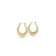 Load image into Gallery viewer, YELLOW GOLD HOLLOW SHRIMP HOOP EARRINGS